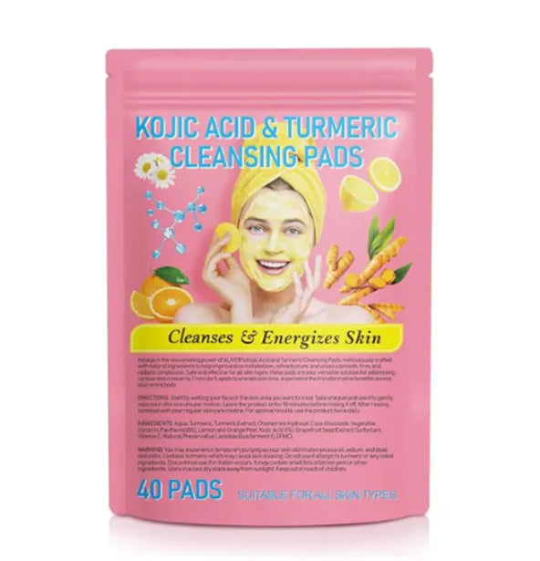 Kurkuma Kojic Acid Reinigingspads – Voor een Stralende, Gezonde Huid!