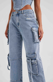 Brooklyn Cargo Broek - Denim Jeans